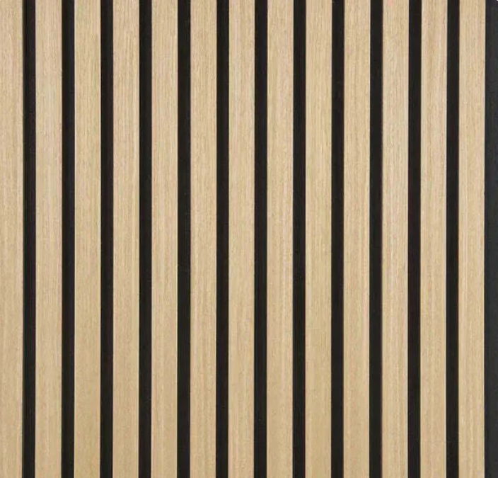 Light Oak acoustic slat panel — SOVAIA RIPPEL