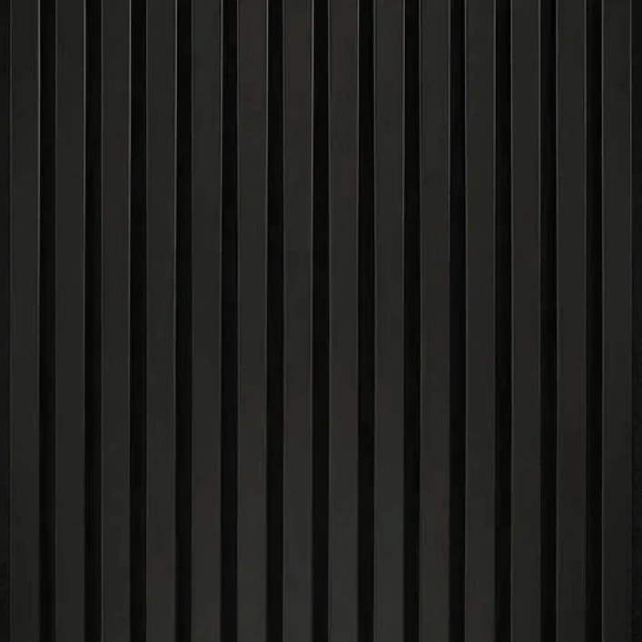 Black acoustic slat panel — SOVAIA RIPPEL